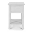 Sea Winds Geneva - 1-Drawer Chairside Table - Distressed White Finish