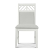 Miramar - Upholstered Side Chair - Set of 2 - Stark White Finish - Wood