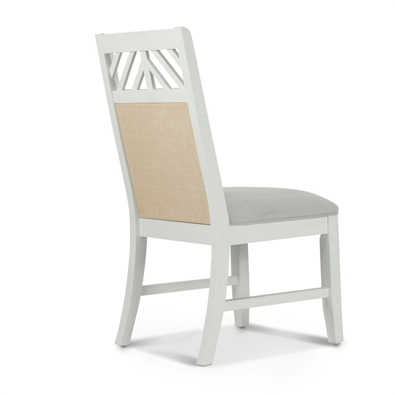Miramar - Upholstered Side Chair - Set of 2 - Stark White Finish - Wood