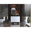 Ancerre Designs Hannah Left Basin Wood Bathroom Vanity Set in White