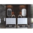 Ancerre Designs Hannah Left Basin Wood Bathroom Vanity Set in White