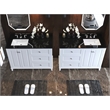 Ancerre Designs Hannah Left Basin Wood Bathroom Vanity Set in White