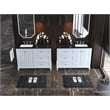 Ancerre Designs Hannah Left Basin Wood Bathroom Vanity Set in White