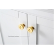 Audrey 66 in. Bath Vanity Set in White with Gold Hardware