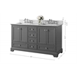 Audrey 66 in. Bath Vanity Set in Sapphire Gray