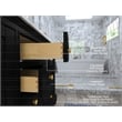 Audrey 66 in. Bath Vanity Set in Black Onyx with Gold Hardware