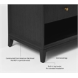 Momo 24 in. Bath Vanity in Black Oak with White Quartz Top and Undermount Basin