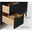 Turlington 60 in. Bath Vanity in Black Oak with White Quartz Top and Undermount