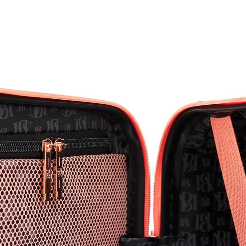 Badgley Mischka Essence 3 Piece Hard Spinner Luggage Set (Pink Lace)