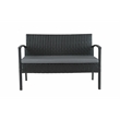 Carlyssa 4 Piece Wicker Outdoor Conversation Set with Gray Cushions by Thy-Hom