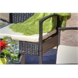 Thy-Hom Teaset 4 Piece Patio Bitro Set Outdoor Conversation Set in Black/Beige