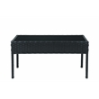 Teaset 4 Piece Patio Outdoor Conversation Set in Black/Blue by Thy-Hom