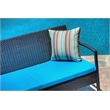 Teaset 4 Piece Patio Outdoor Conversation Set in Black/Blue by Thy-Hom