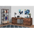 AGHDECO Orman Transitional Particle Board/Wood Desk in Walnut