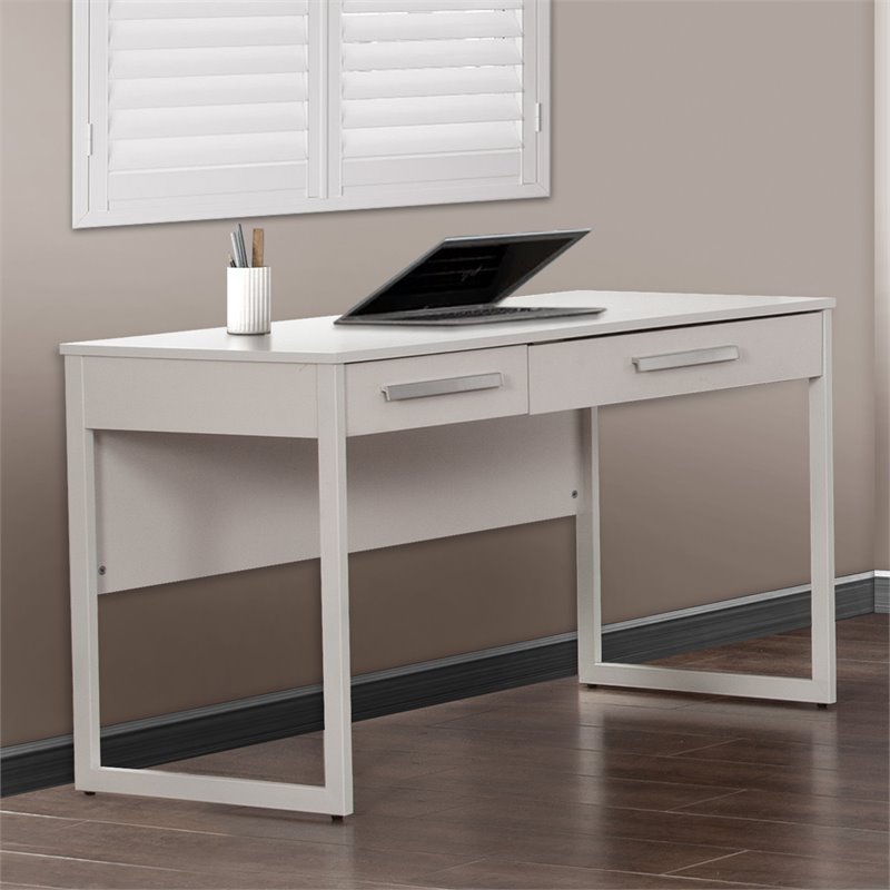 AGHDECO Baroda Contemporary Particle Board/Wood Desk in White