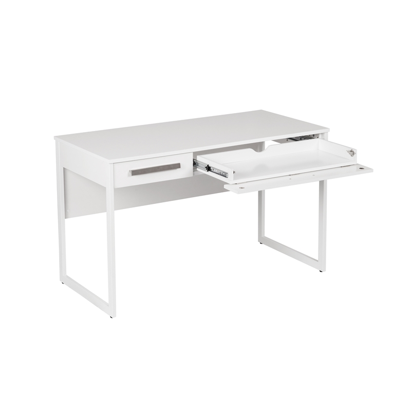 AGHDECO Baroda Contemporary Particle Board/Wood Desk in White