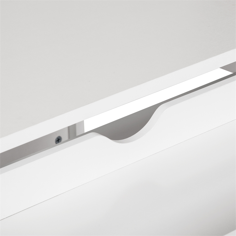 AGHDECO Baroda Contemporary Particle Board/Wood Desk in White