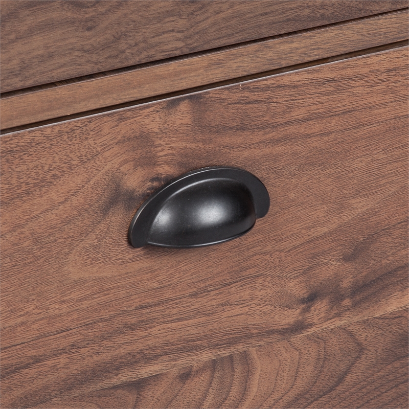 AGHDECO Orman 2-Drawer Wood Vertical Filing Cabinet in Walnut