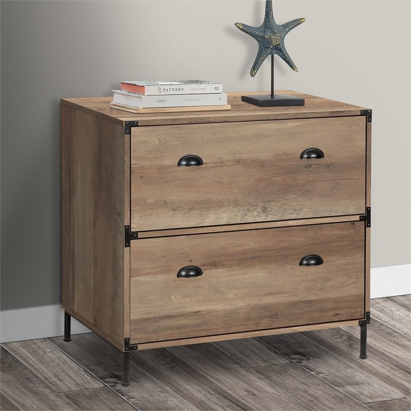 AGHDECO Orman 2-Drawer Particle Board/Wood Lateral Filing Cabinet in Oak