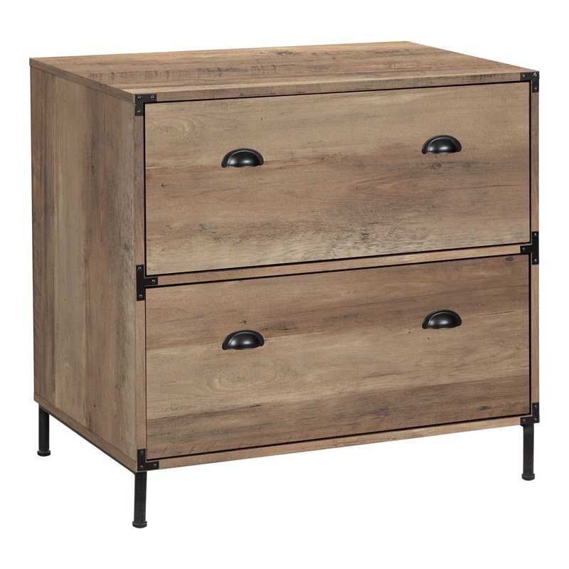 AGHDECO Orman 2-Drawer Particle Board/Wood Lateral Filing Cabinet in Oak