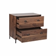 AGHDECO Orman 2-Drawer Wood Lateral Filing Cabinet in Walnut