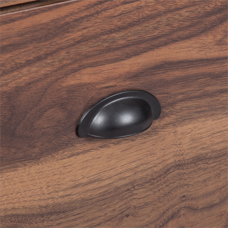 AGHDECO Orman 2-Drawer Wood Lateral Filing Cabinet in Walnut