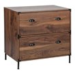 AGHDECO Orman 2-Drawer Wood Lateral Filing Cabinet in Walnut