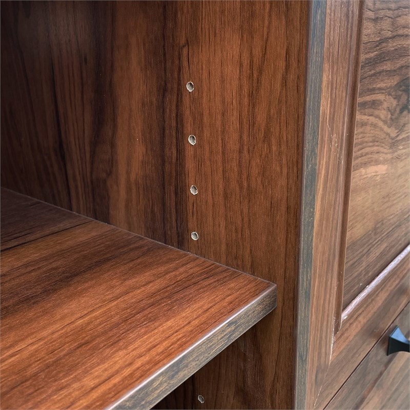 AGHDECO Oliwia 2-Drawer Wood Lateral Filing Cabinet in Walnut