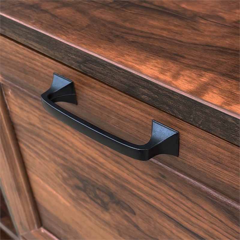 AGHDECO Oliwia 2-Drawer Wood Lateral Filing Cabinet in Walnut