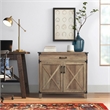 AGHDECO Roney 1-Drawer Particle Board/Wood Storage Cabinet in Rustic Oak