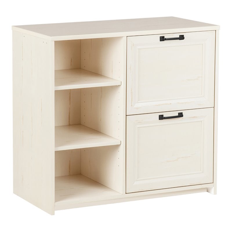 AGHDECO Oliwia 2-Drawer Wood Lateral Filing Cabinet in White