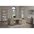 AGHDECO Roney Farmhouse Wooden Home Office Desk in Rustic Oak