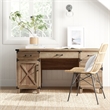 AGHDECO Roney Farmhouse Wooden Home Office Desk in Rustic Oak
