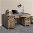 AGHDECO Roney Farmhouse Wooden Home Office Desk in Rustic Oak