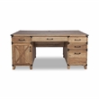 AGHDECO Roney Farmhouse Wooden Home Office Desk in Rustic Oak