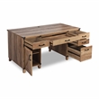 AGHDECO Roney Farmhouse Wooden Home Office Desk in Rustic Oak