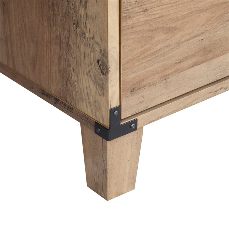 AGHDECO Roney Farmhouse Wooden Home Office Desk in Rustic Oak