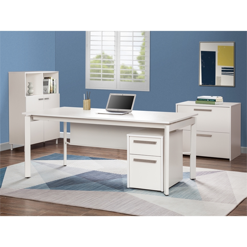 AGHDECO Alaska 2-Drawer Engineered Wood File Cabinet in White