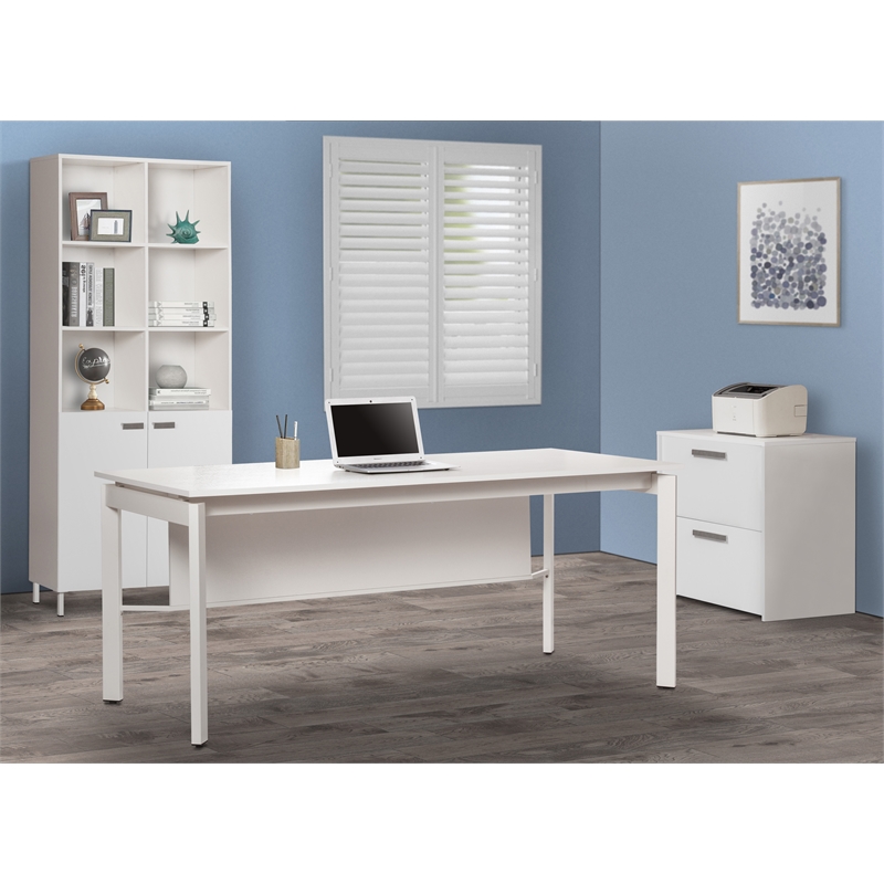 AGHDECO Alaska 2-Drawer Engineered Wood File Cabinet in White