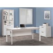 AGHDECO Alaska 2-Drawer Engineered Wood File Cabinet in White