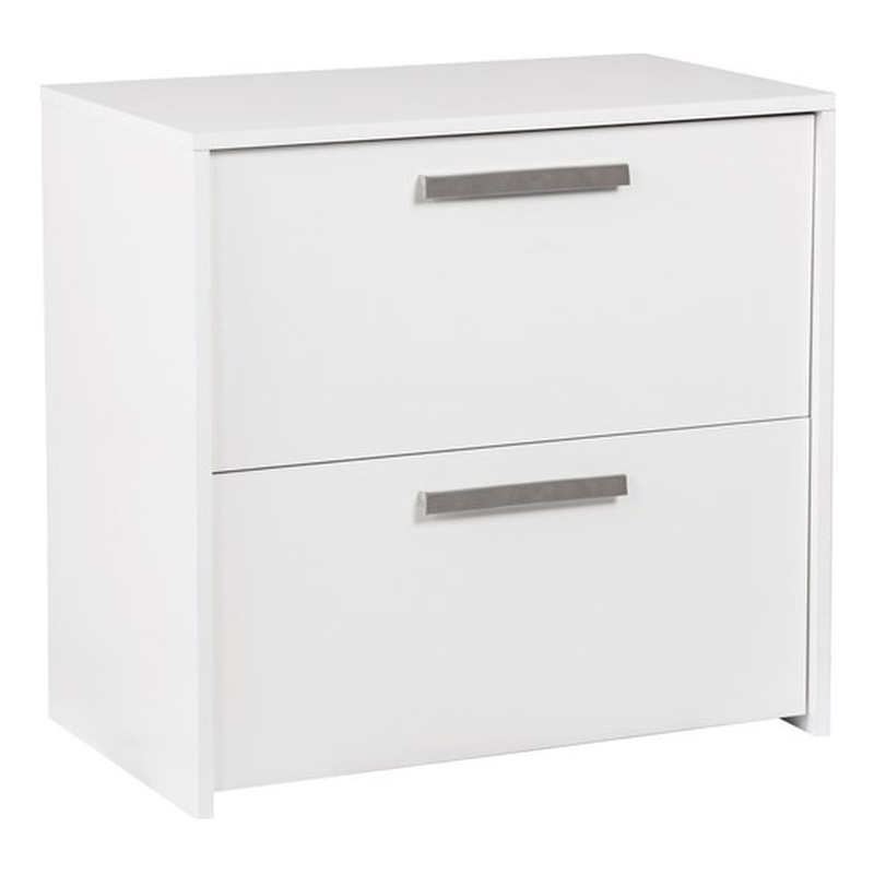 AGHDECO Alaska 2-Drawer Engineered Wood File Cabinet in White