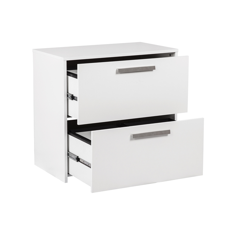 AGHDECO Alaska 2-Drawer Engineered Wood File Cabinet in White