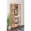 AGHDECO Austin 5-Tier Modern Engineered Wood Bookcase in Light Brown
