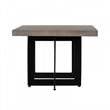 Limari Home Sharon Modern Concrete and Metal Coffee Table in Gray/Black