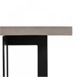 Limari Home Sharon Modern Concrete and Metal Coffee Table in Gray/Black