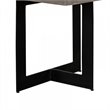 Limari Home Sharon Modern Concrete and Metal Coffee Table in Gray/Black
