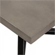 Limari Home Richmond Modern Concrete and Metal Coffee Table in Gray/Black