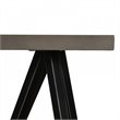 Limari Home Richmond Modern Concrete and Metal Coffee Table in Gray/Black