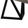 Limari Home Richmond Modern Concrete and Metal Coffee Table in Gray/Black