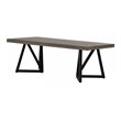 Limari Home Richmond Modern Concrete and Metal Coffee Table in Gray/Black